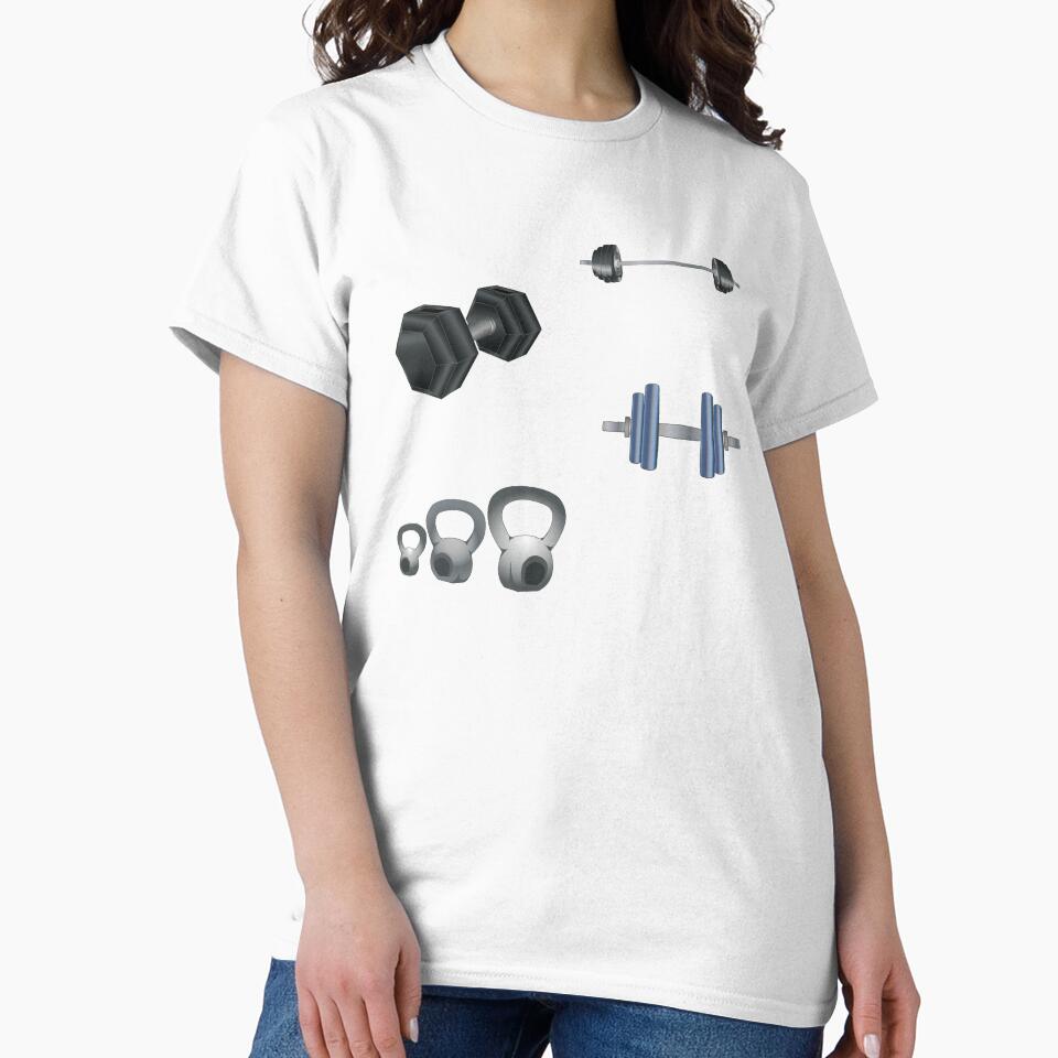 Gym Sticker Pack - Gym Pattern Classic T-Shirt