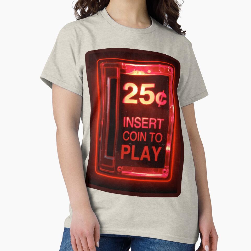 Insert coin retro arcade Classic T-Shirt